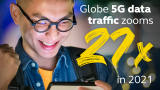 5G data traffic visuals