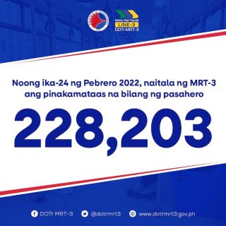MRT-3 transports records highest number of passengers since June 2020