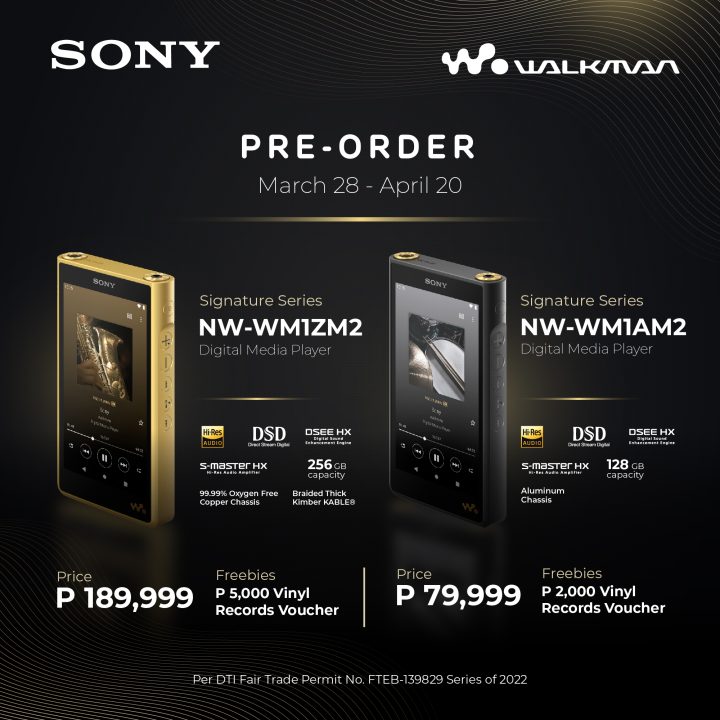 Sony NW-WM1ZM2, WM1AM2 price