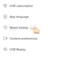 TikTok to feature "Watch History" function