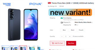 TECNO Pova Neo now available with more RAM, storage