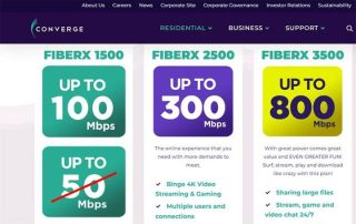 Converge bumps 100Mbps speed for only Php1,500