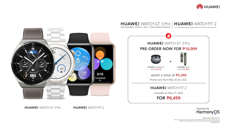 Huawei Gt 3 Pro Watch Fit 2 • Huawei Watch Gt 3 Pro, Watch Fit 2 Priced In The Philippines