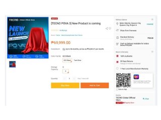 TECNO POVA 3 coming to PH on May 25