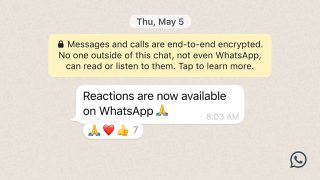 WhatsApp Reactions now official