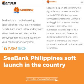 SEA Bank PH on soft launch in the Philippines