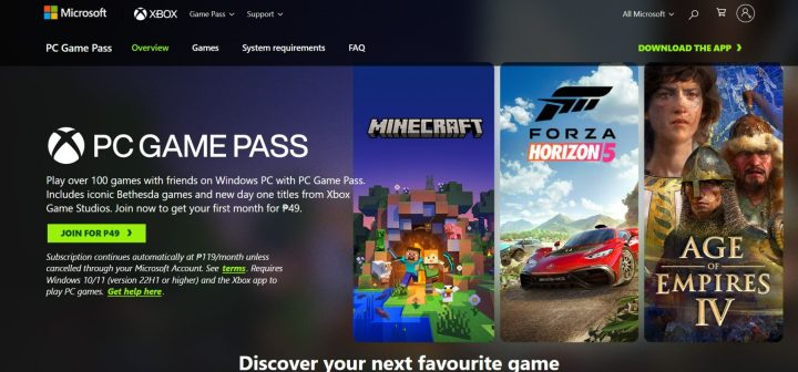 How to subscribe to Microsoft's PC Game Pass in the Philippines