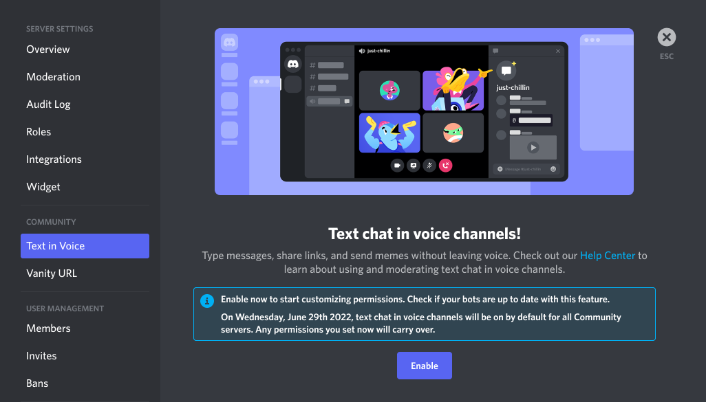 Discord Voice Channel