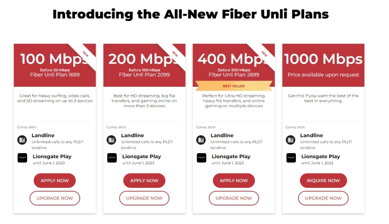 Pldt • Pldt Unli Fiber Plans 2022 • Pldt Updates Fiber Unli Plans, Starts At 100 Mbps With Plan 1699