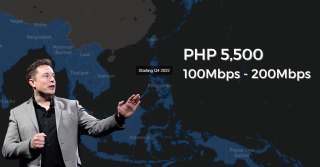 Starlink starting this end of 2022, monthly service fee of around PHP 5,500