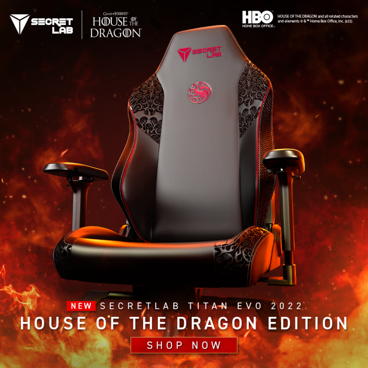 Secretlab Titan Evo 2022 House Of The Dragon Edition (1)