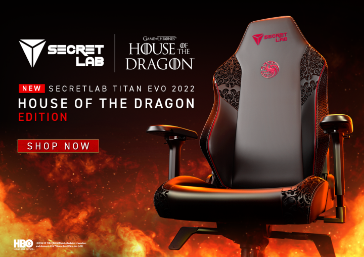 Secretlab Titan Evo 2022 House Of The Dragon Edition