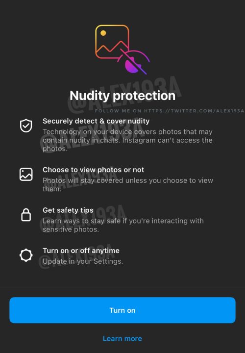 Nudity Protection Instagram