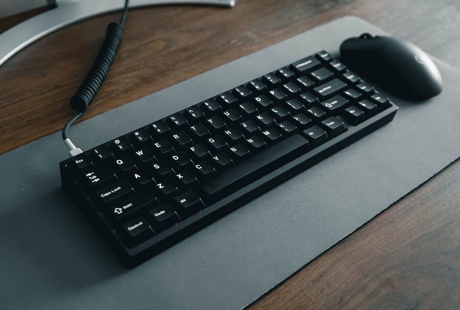 modern keyboard and mouse