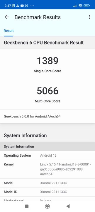 Xiaomi13 Geekbench6