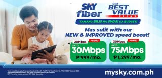 Sky Fiber offer free speed boosts