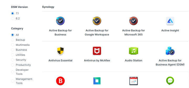 Synology Add Ons