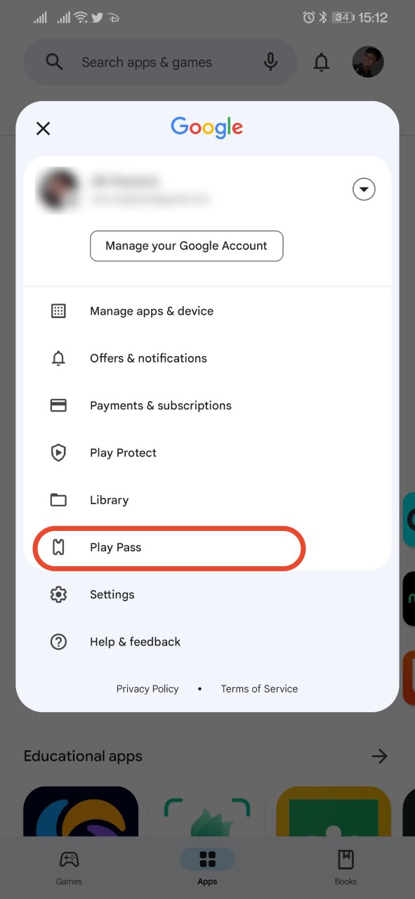 Ss Google Play Pass Tab