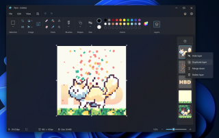 Paint on Windows now supports layers and transparent backgrounds
