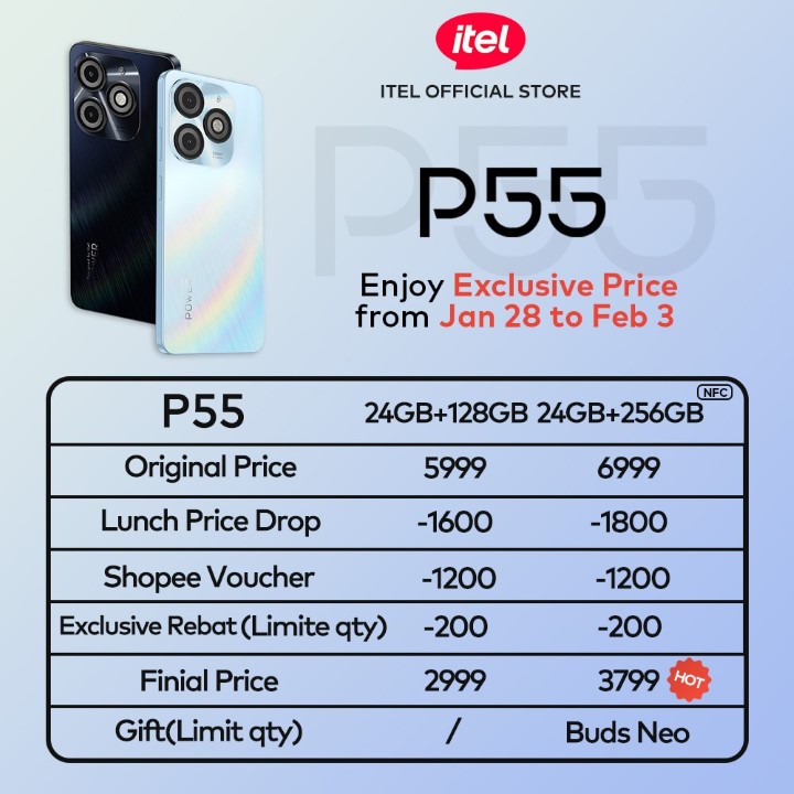 Itel P55 4g Shopee Exclusive Price