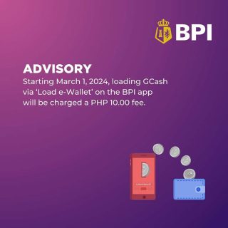 BPI to charge Php10 for GCash transfers via Load e-Wallet