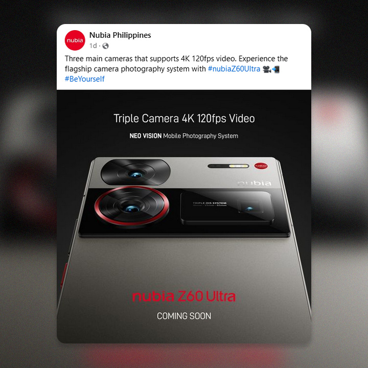 Nubia Z60 Ultra Teaser (nubia Philippines)