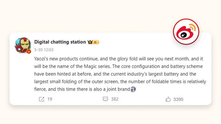 Digital Chat Station Post Re Rumored Honor Magic V Flip