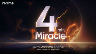 realme’s 320W SuperSonic Charge can fully power up a phone in under 5 minutes