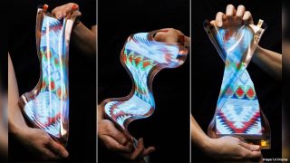 LG unveils 2nd stretchable display, expands up to half more its size