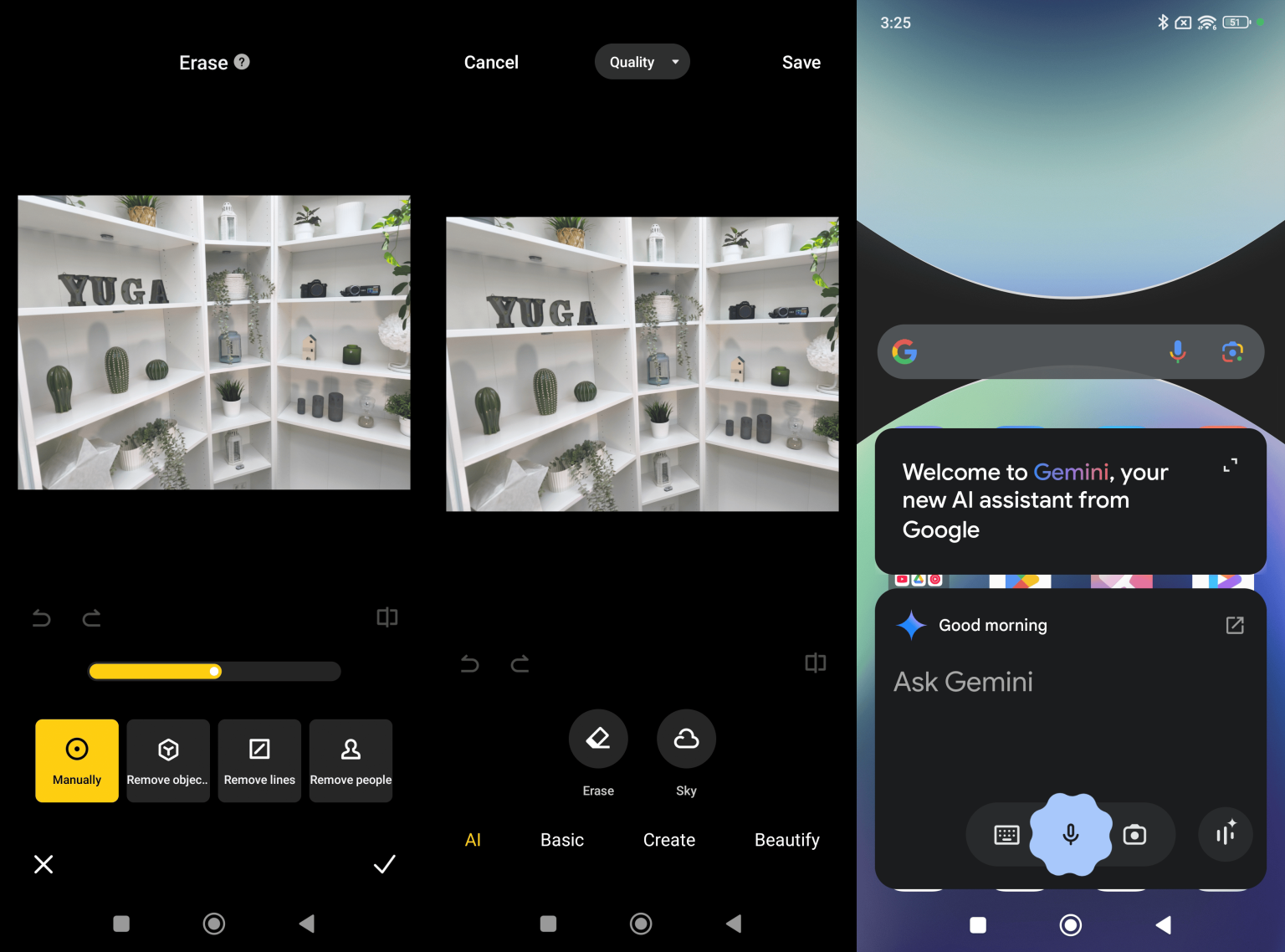 New AI features include Circle to Search, AI Beautify, AI Erase Pro, AI ...