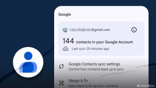 Google Contacts app, web syncing status now easier to check