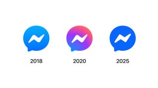 Messenger logo changed to blue again
