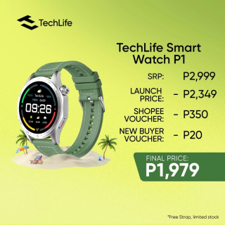 TechLife Smart Watch P1 now official in PH for Under PHP 2,000