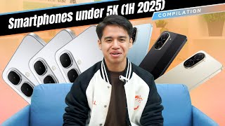 Five budget smartphones under 5,000 pesos for 2025.