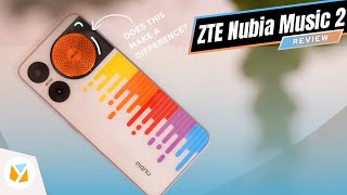 Nubia Music Pro smartphone with large rear speaker.