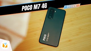 POCO M7 4G smartphone on a white background.