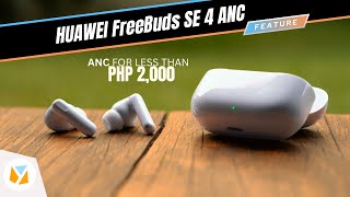 HUAWEI FreeBuds SE 4 ANC earbuds with active noise cancellation.