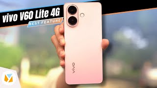 Sleek vivo V60 Lite smartphone showcasing its camera and design.