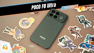 POCO F8 Ultra smartphone on display with premium design