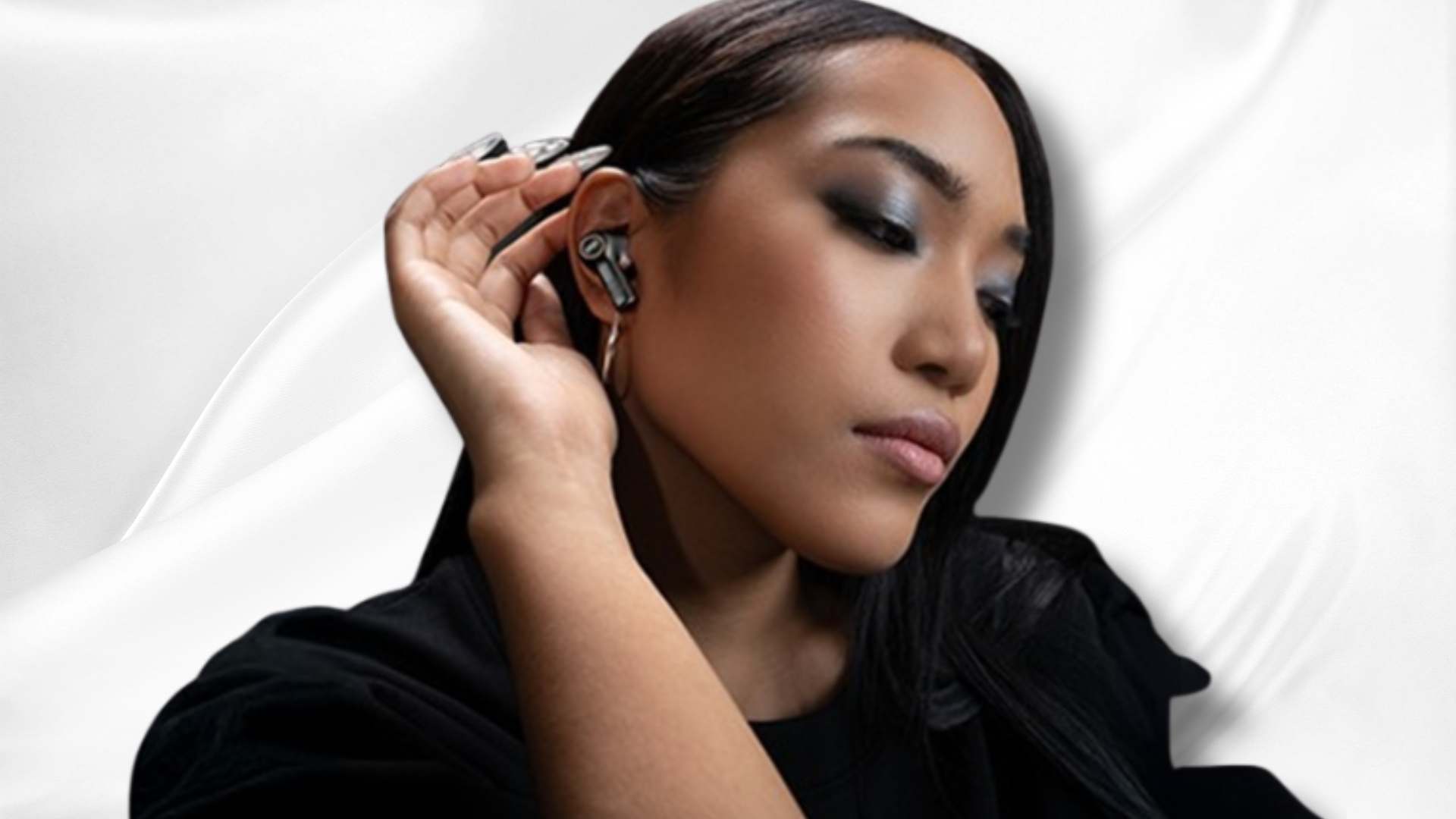 Six new HMD DUB Series wireless earbuds on display.