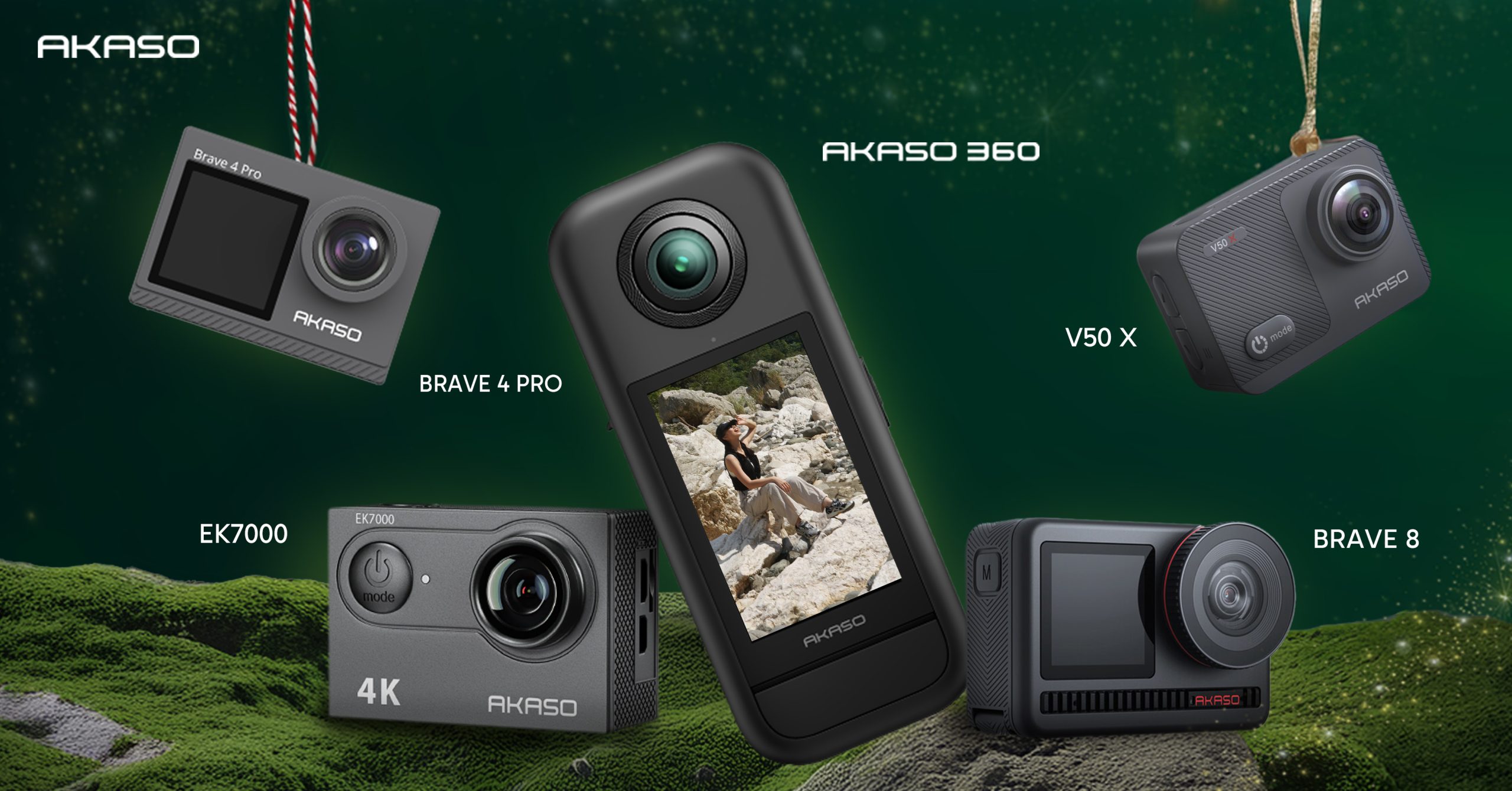 AKASO action cameras on sale with holiday deals and freebies