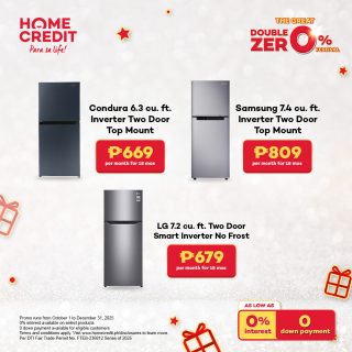 Colorful holiday gifts and appliances with festive decorations