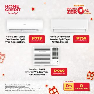 Frosted air conditioner with holiday decorations