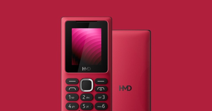 HMD 100 phone with small 1.77-inch display and physical keypad