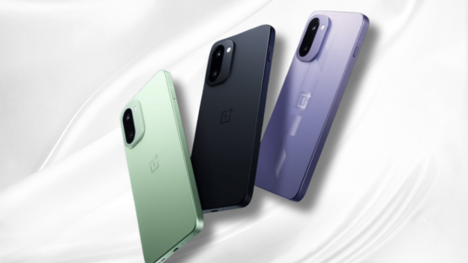 Electric Violet OnePlus 15R Ace Edition smartphone with fiberglass back.