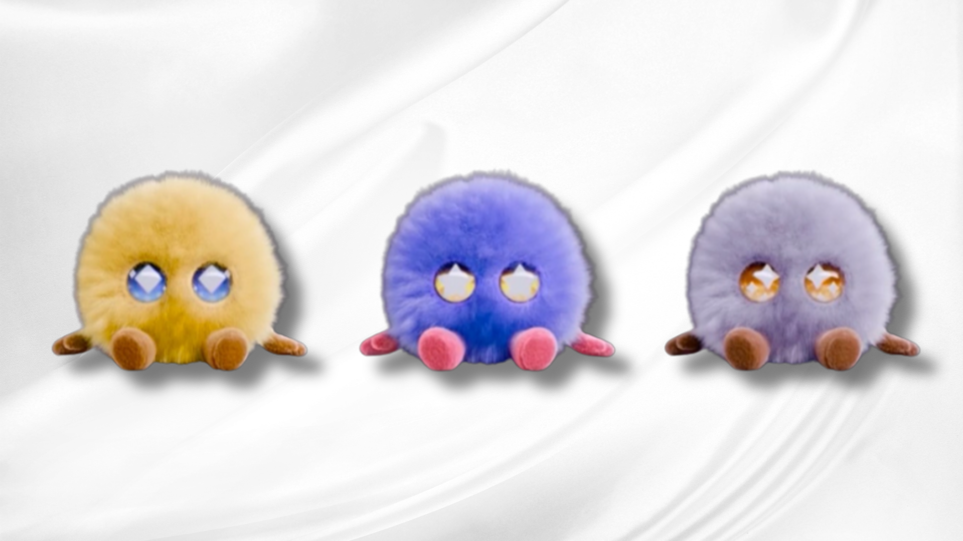 Soft plush AI companion with expressive face and interactive features