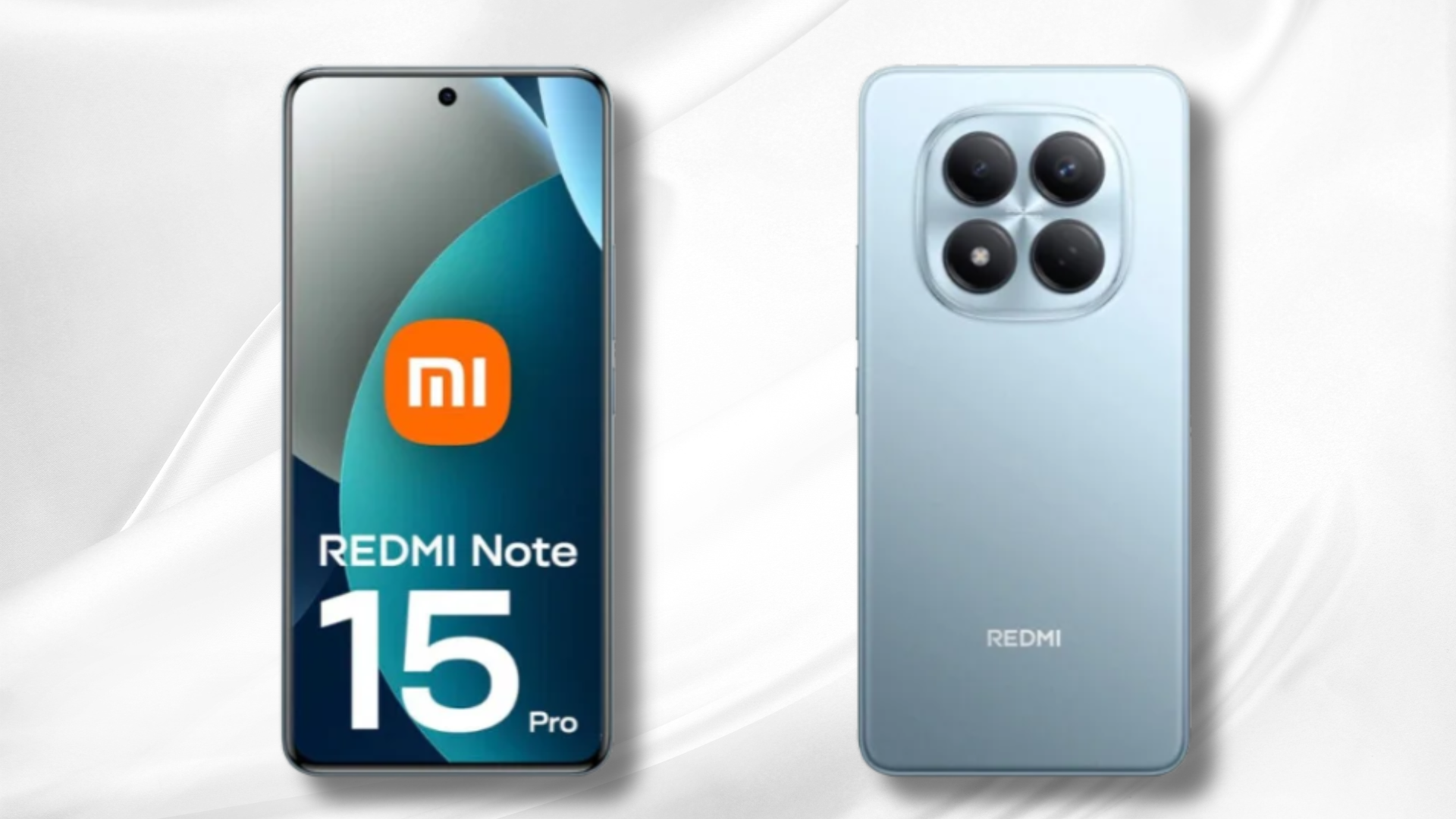 Redmi Note 15 Pro 4G phone with a large display and triple rear camera.