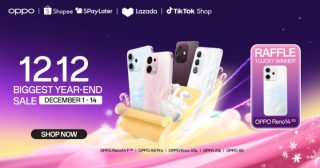 OPPO 12.12 year-end sale banner with smartphone deals