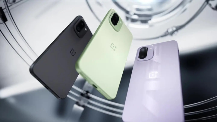 OnePlus Ace 6T smartphone with a large display and dual rear cameras.