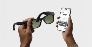 Ray-Ban Meta Gen 2 smart glasses in a classic Wayfarer style.